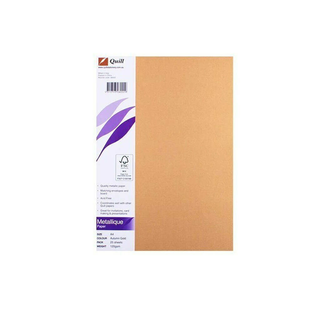 Quill A4 metallique papier (25 pk)