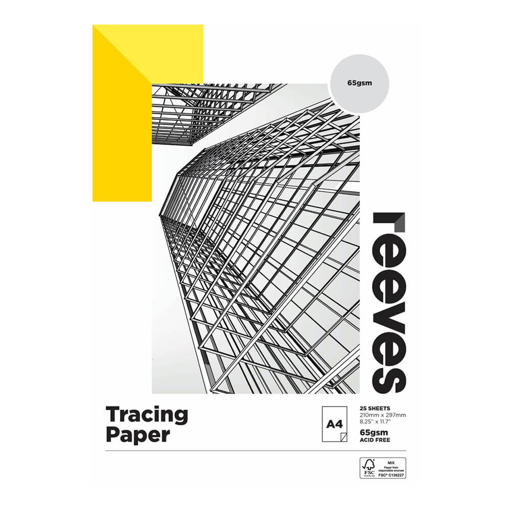  Reeves Transparentpapierblock 65 g/m² (25 Blatt)