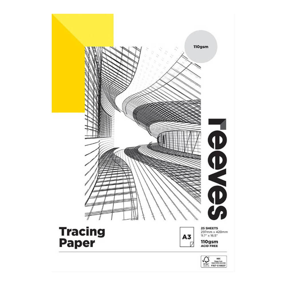  Reeves Transparentpapierblock 65 g/m² (25 Blatt)