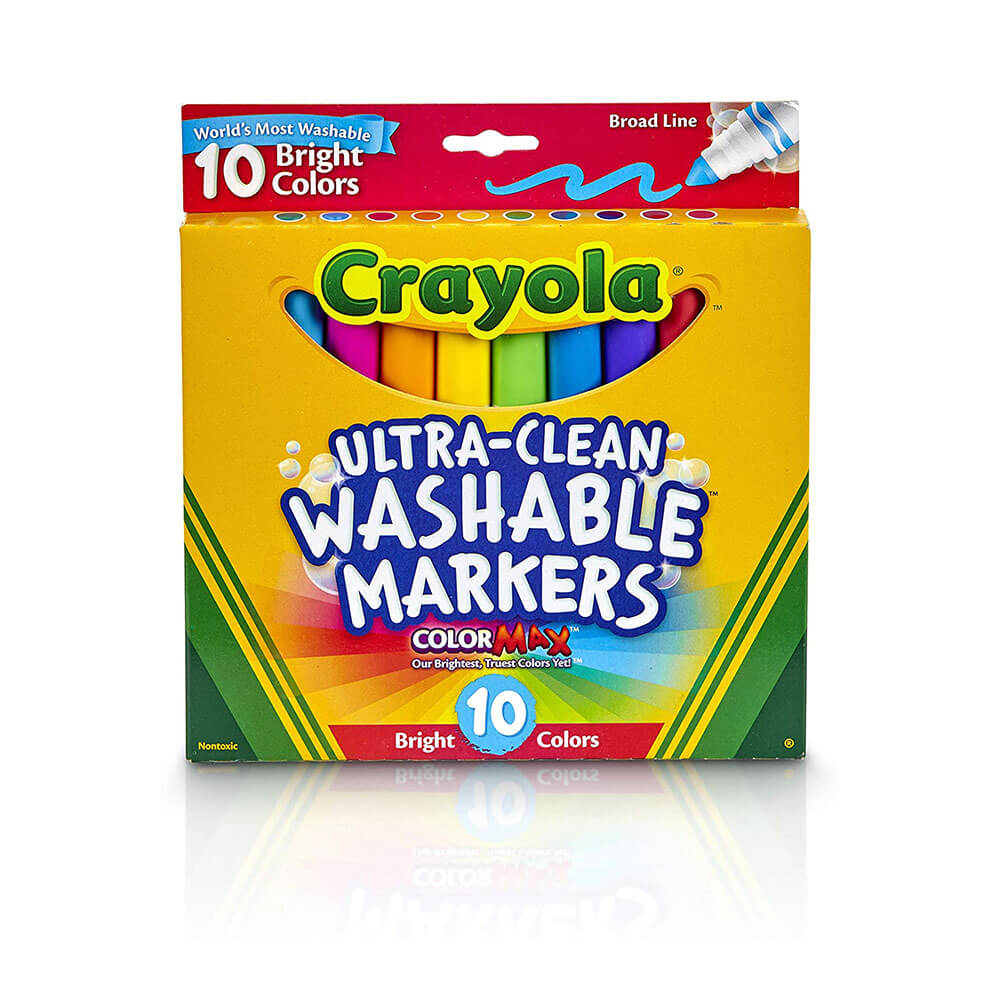 Marcatore di larghezza lavabile crayola 10pk