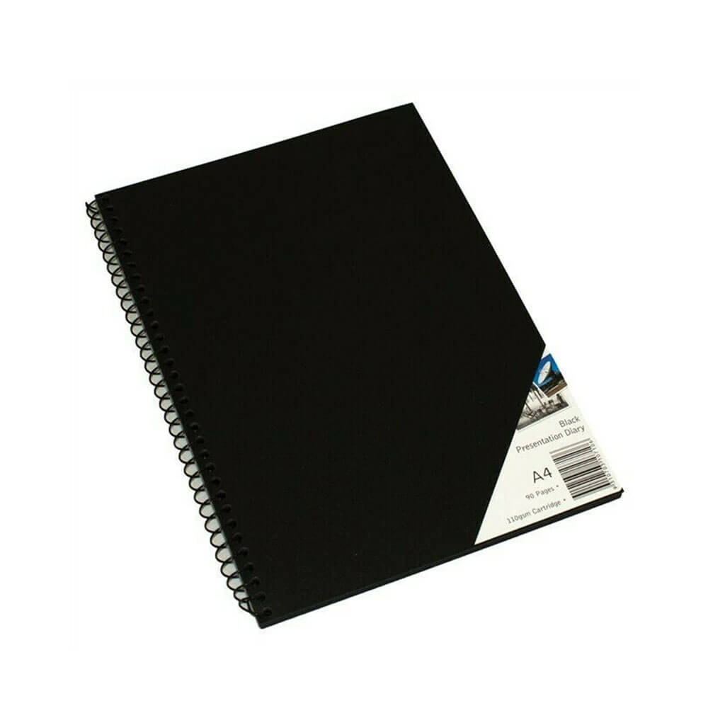 Quill Spiral Visual Art Diary Black Paper (45 blade)