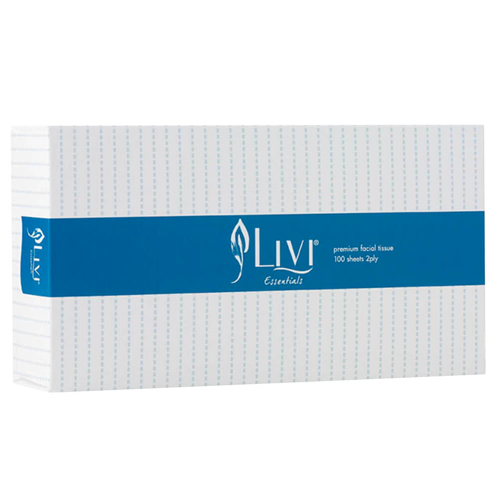 Livi Essentials Premium 2Ply Facial Tissue (100 Sheets)