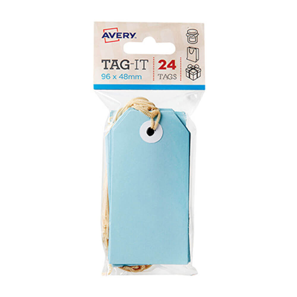 Avery -Tags mit String 24PK (96x48mm)