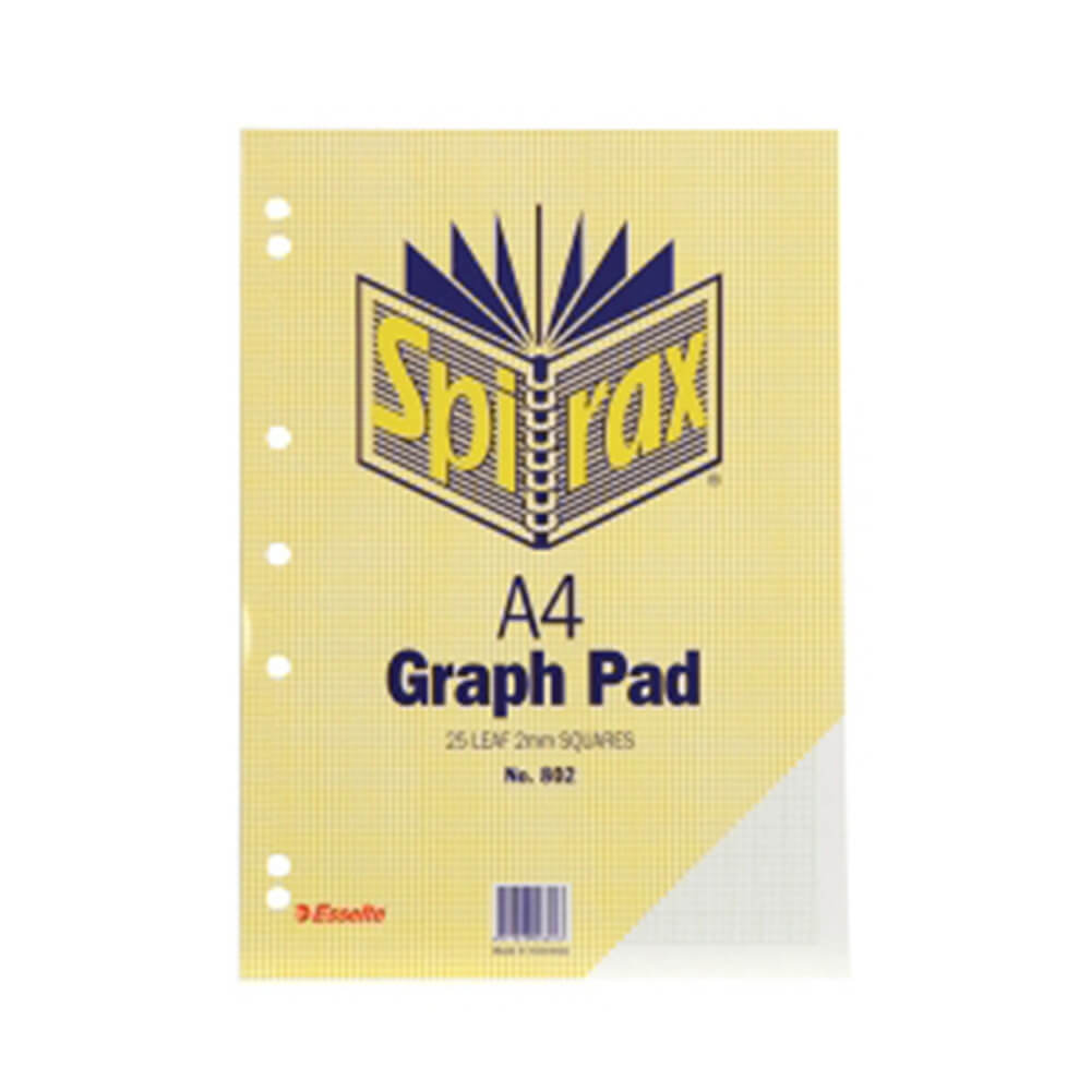 Spirax A4 25-blad grafpute (pakke med 10)