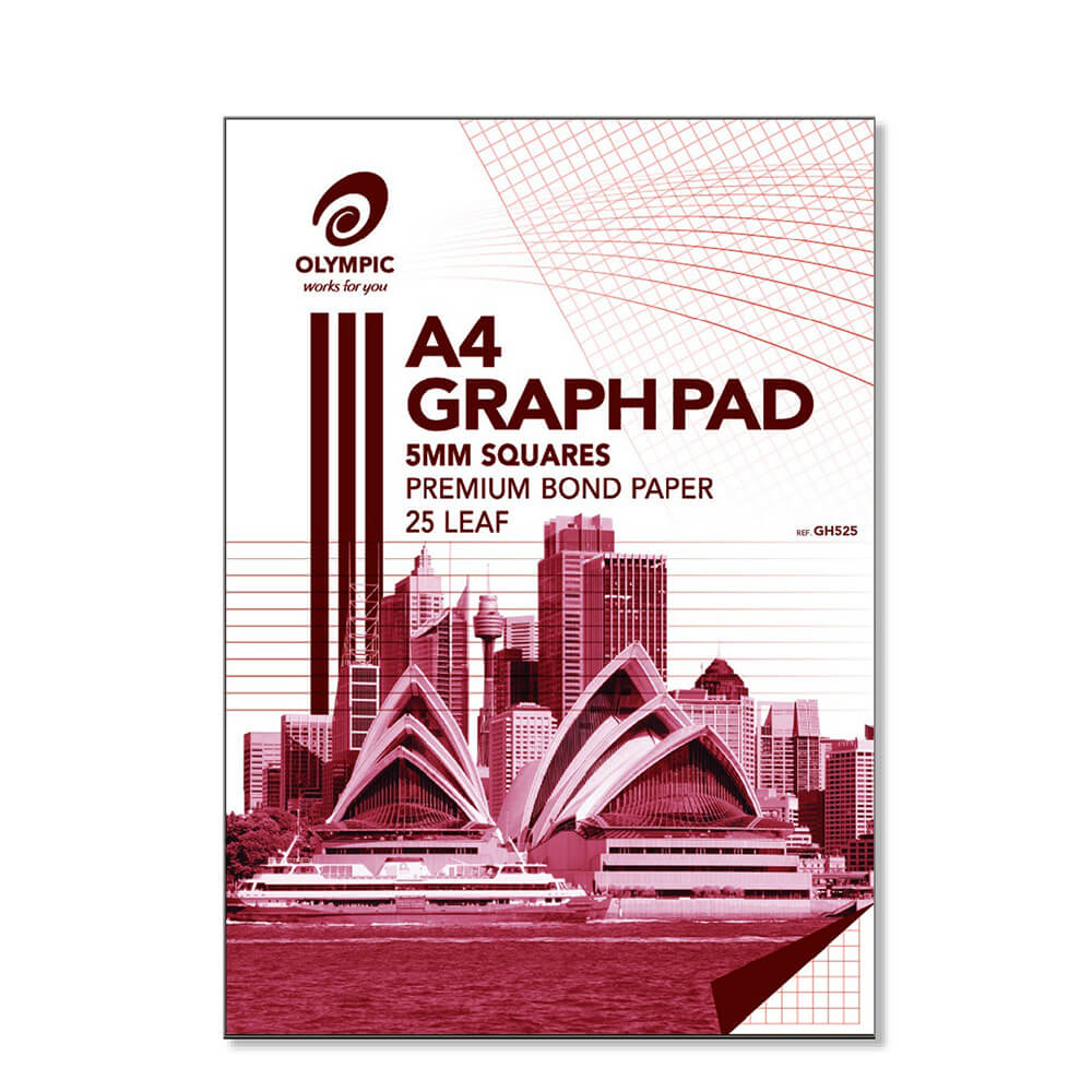 Graph pad al grafico imbottito Top A4 Olympic A4 5PK (25 foglie)