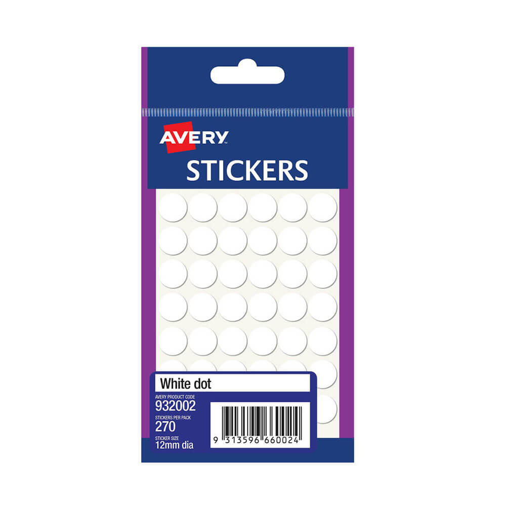 Avery 12mm Dot Label (Pack of 10)