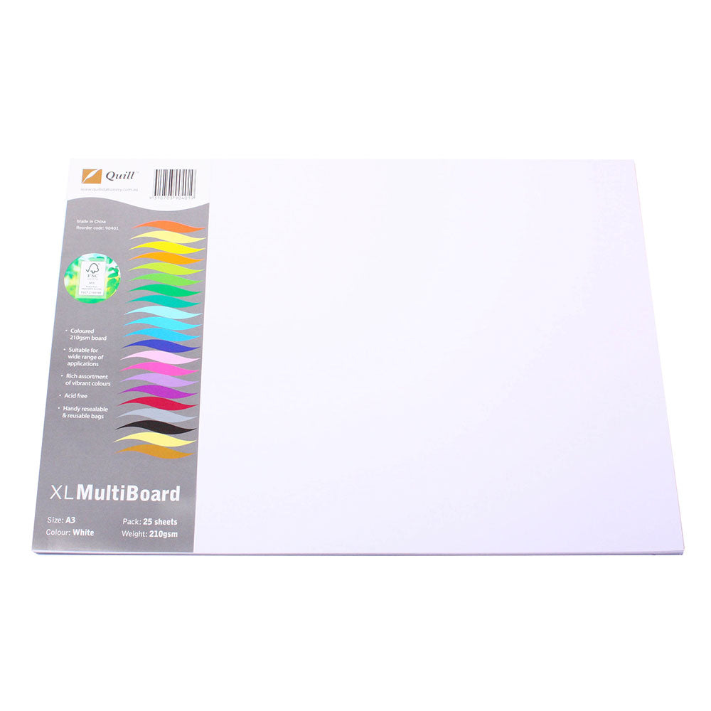 Quill A3 kartong 210gsm (paket med 25)