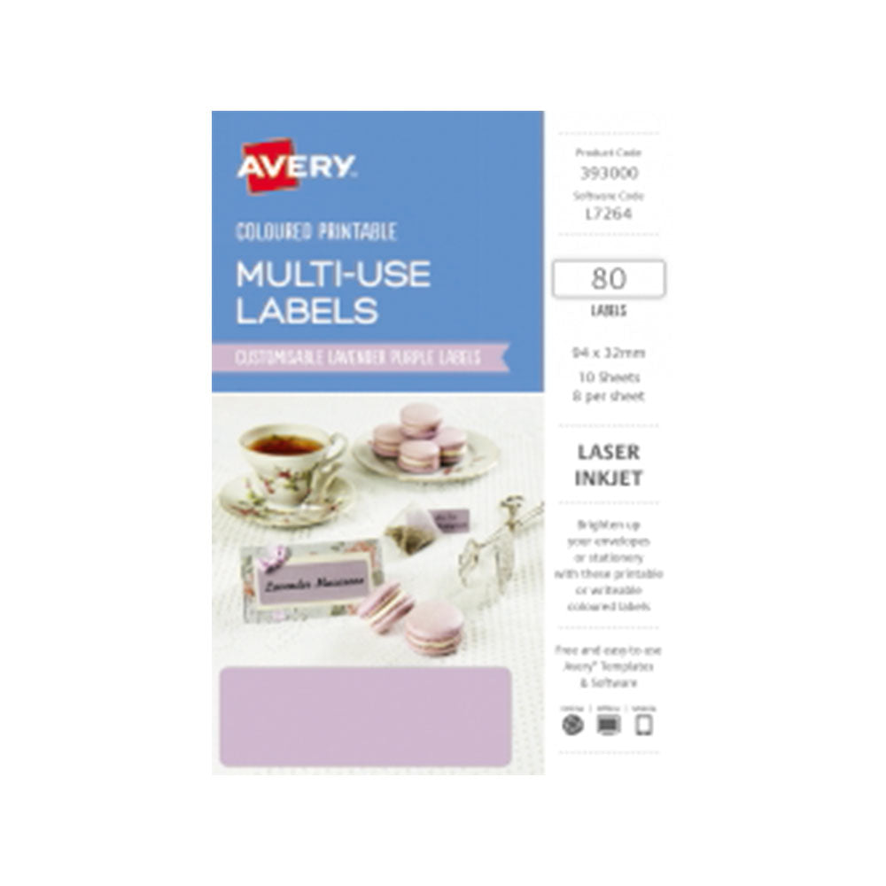 Avery Rectangular Laser Label 80st (94x32mm)