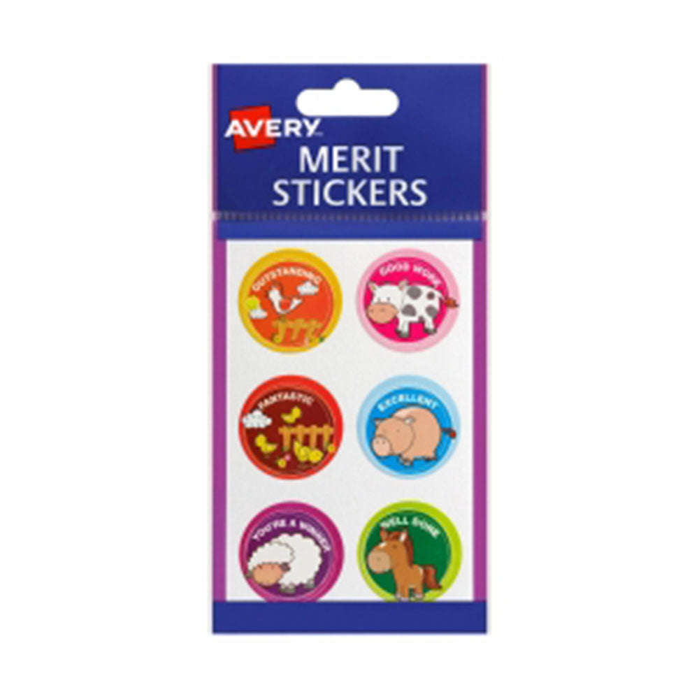 Avery permanente ronde dieren verdienen stickers 96 %