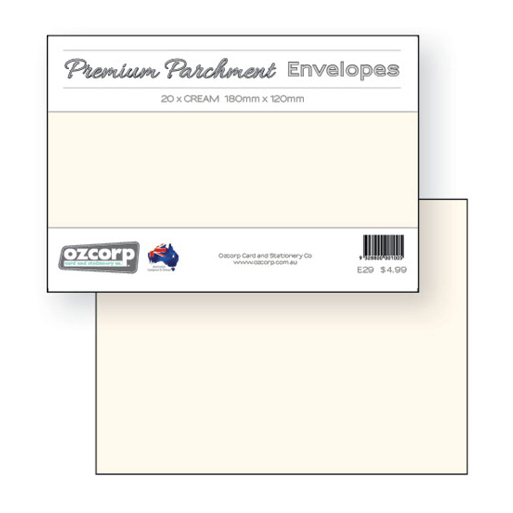 Ozcorp C6 Premium perkament envelop 20 -st (18x12cm)