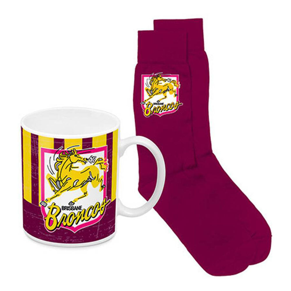 NRL Coffee Caneca e Meias Adultos Pacote de Presente 330ml