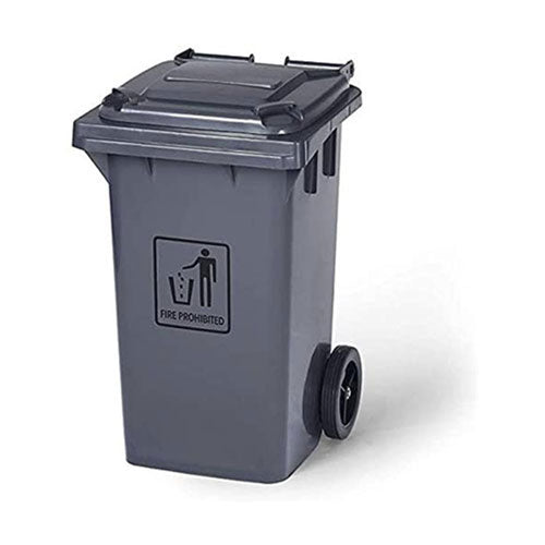 Cleanlink Heavy Duty Trolley Bin w/ Foot Pedal 240L