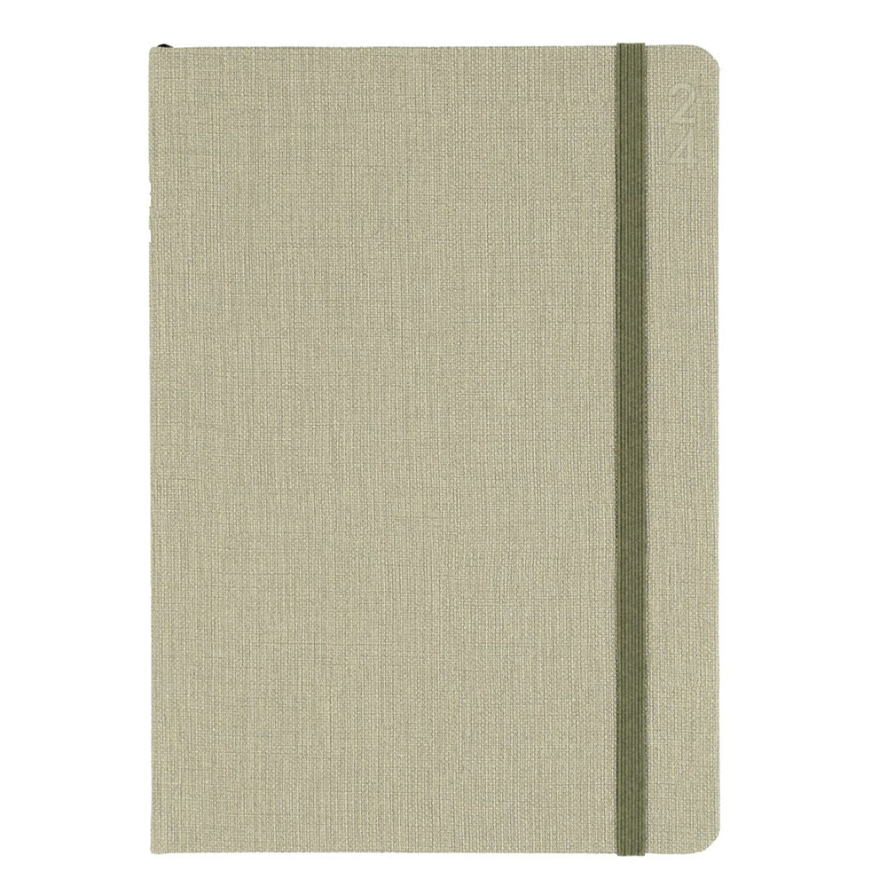 Debden Designer tekstureret stof A5 DTP 2024 Diary