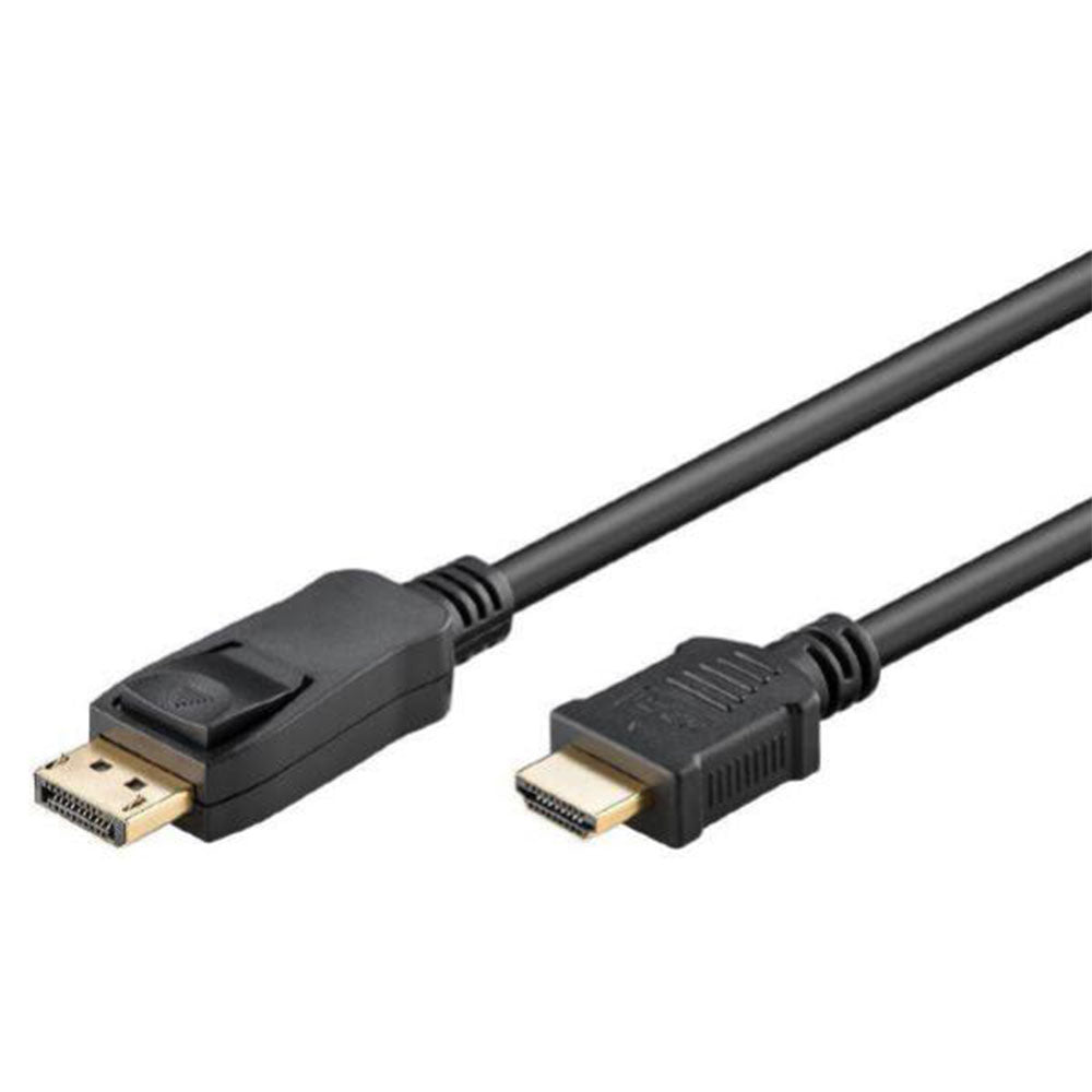 Shintaro displayport til HDMI mannlig kabel (svart)