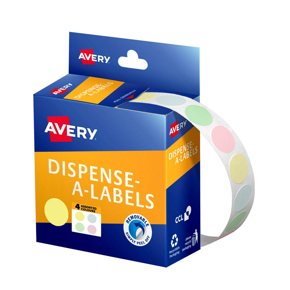 Avery -Dispenser Dot -Aufkleber