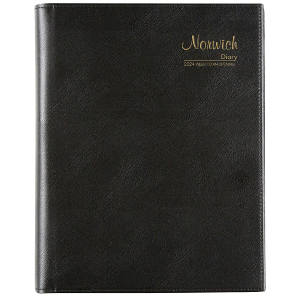 Cumberland Norwich Quarto 2024 Diary (svart)