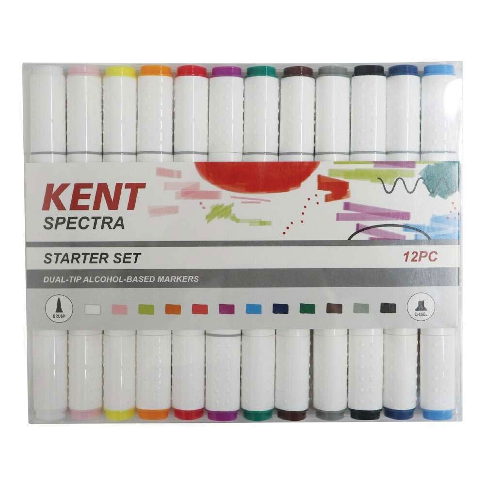 Kent Spectra Graphic Design Marker Set 12PCS