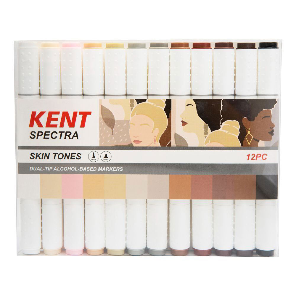 Kent Spectra Graphic Design Marker Set 12PCS