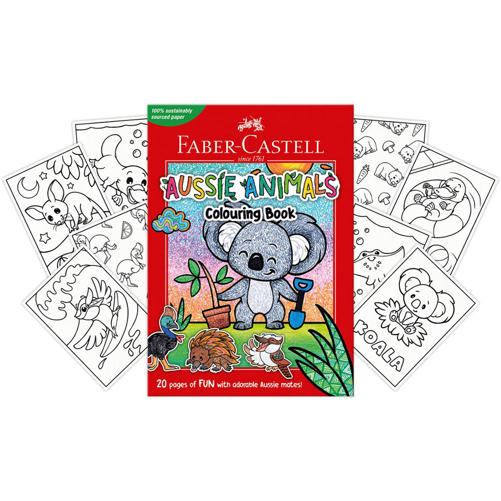 Faber-castell Aussie Animals coloring Book 20pg