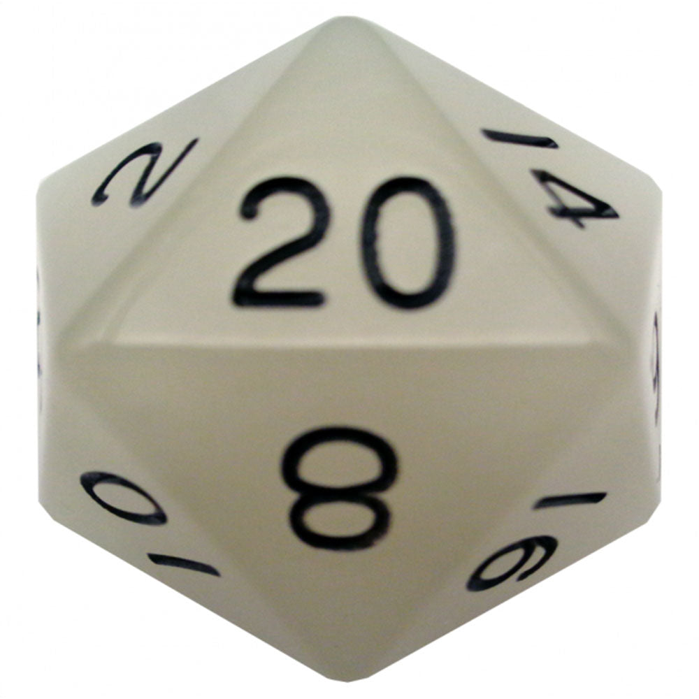 MDG Glow Mega Acrylic D20 Dice 35mm