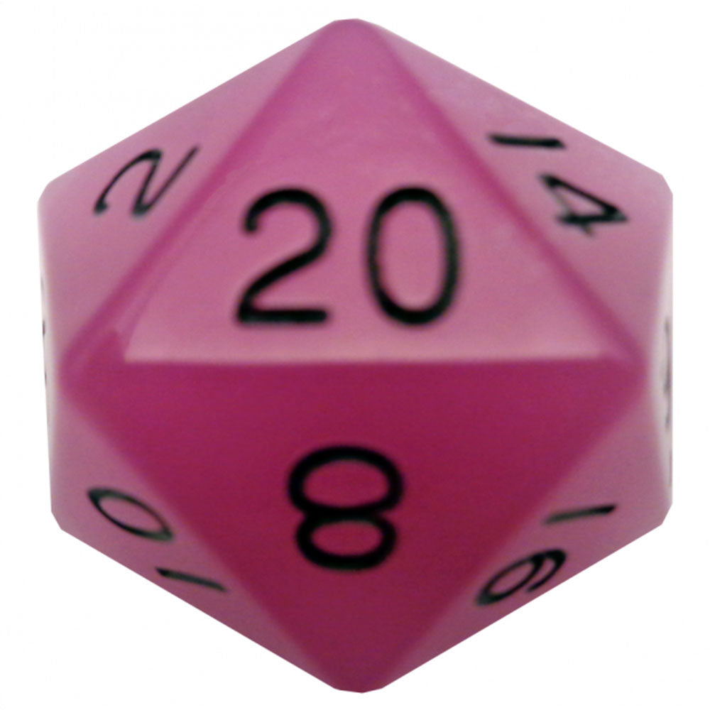 MDG Glow Mega Acrylic D20 Dice 35mm