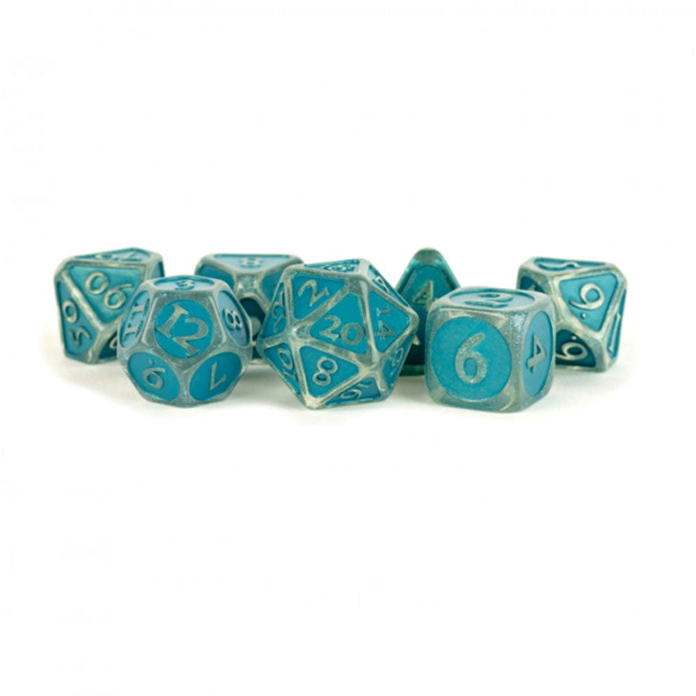 MDG ACRYLIC ACRYLIC POLIEDRAL DICE Set 16 mm