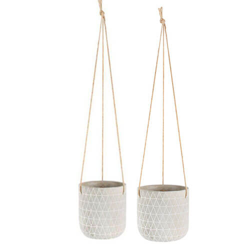 Destiny Hanging Cement Pot Planter