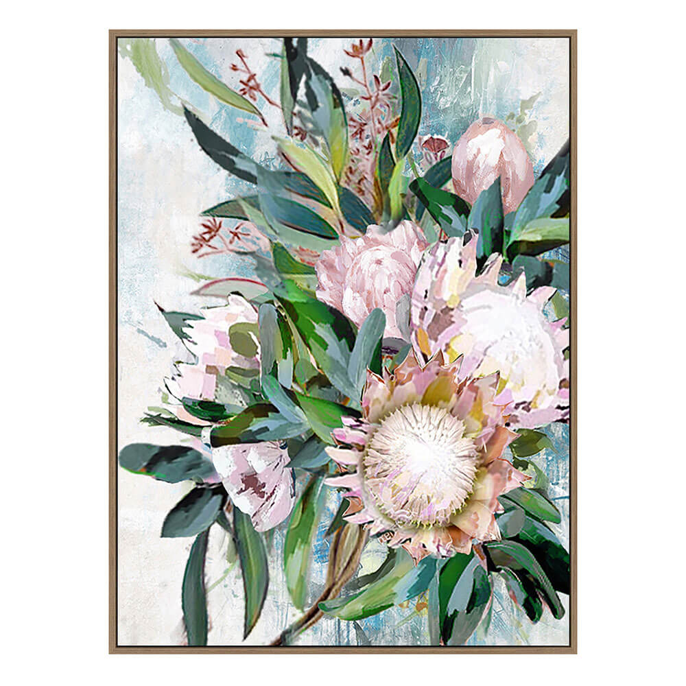 Dawson Protea Canvas with Floating Frame (80x60x5cm)