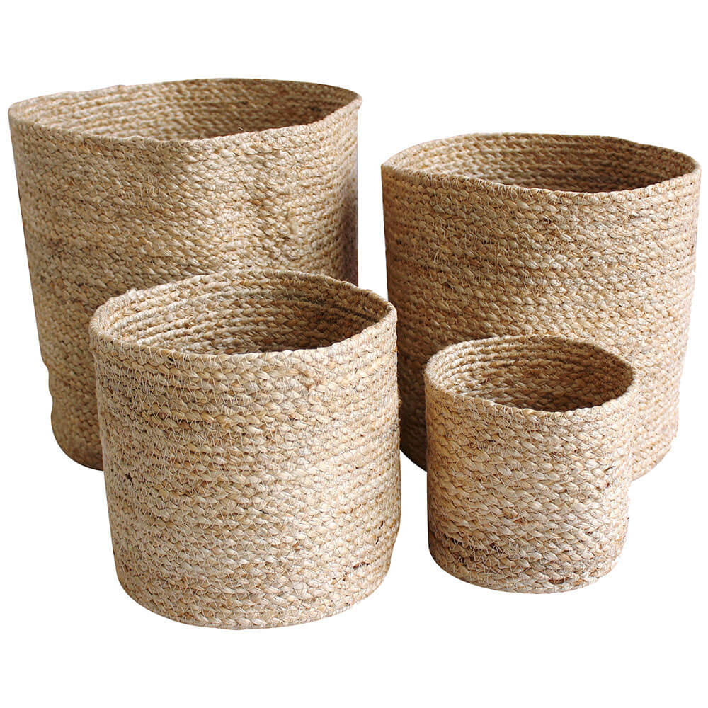 Peta Jute Baskets Set of 4 (XL:30cm)