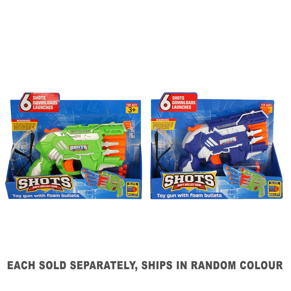 Shots Foam Bullet Gun (1pc Random Color)