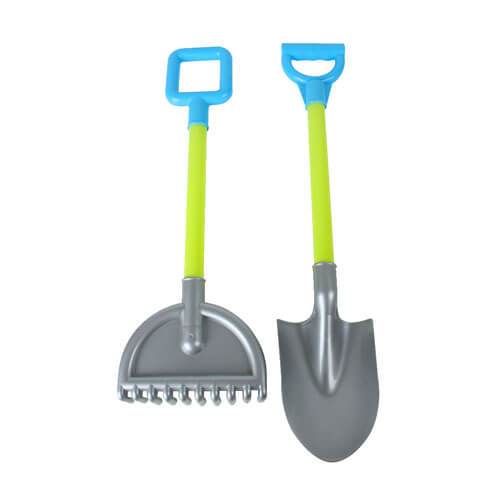 Little Garden Shovel and Rake Set 45cm