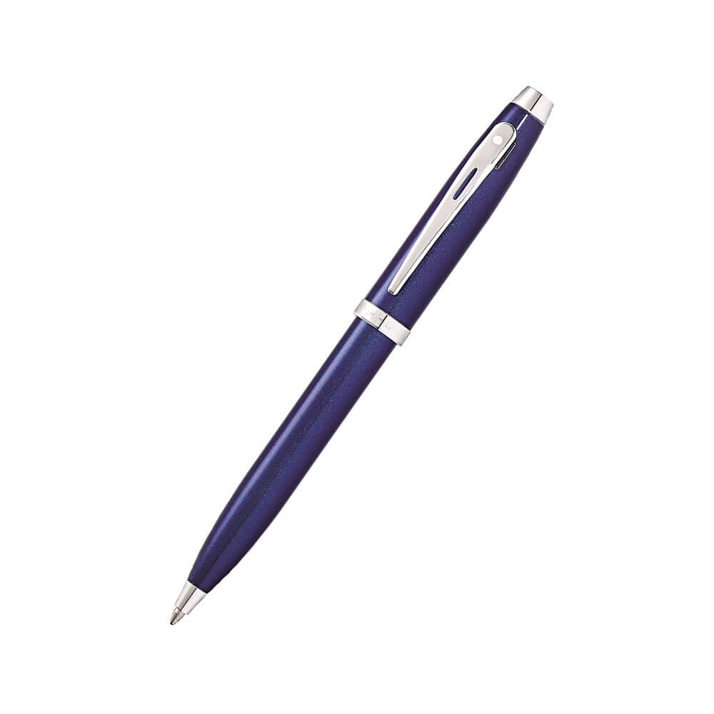 100 Blue Lacquer/Chrome Plated Pen