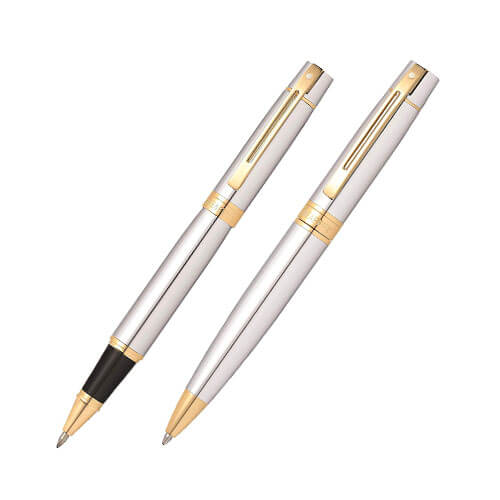 300 Chrome/Gold Trim Pen