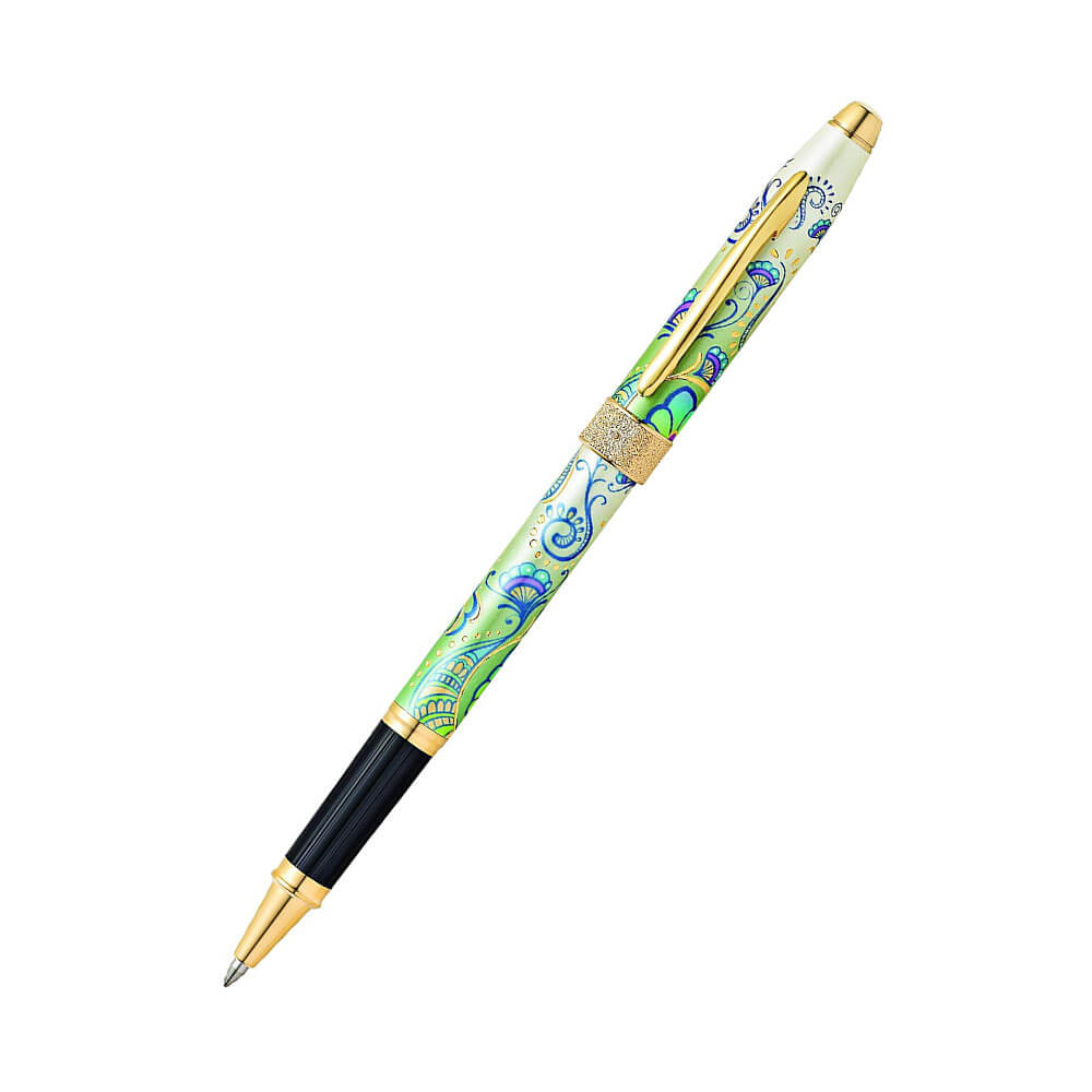 Botanica Green Daylily 23CT stylo plaqué or