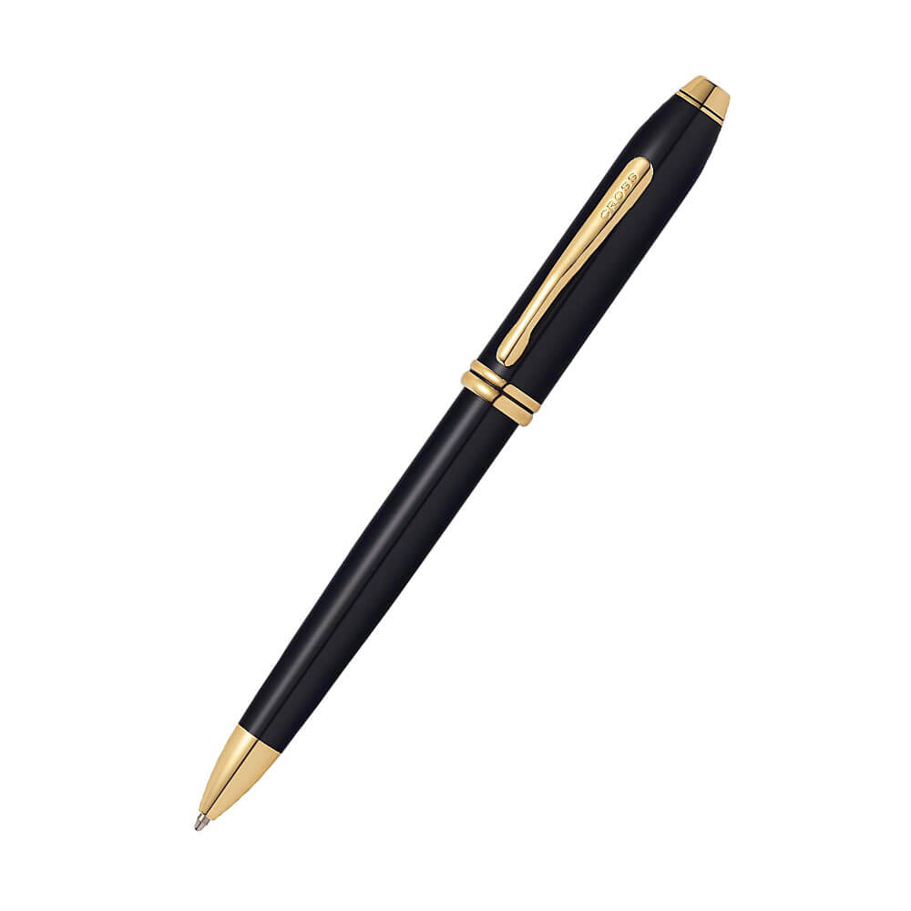 Townsend 23ct Gold Ploted Black Lacker Penna