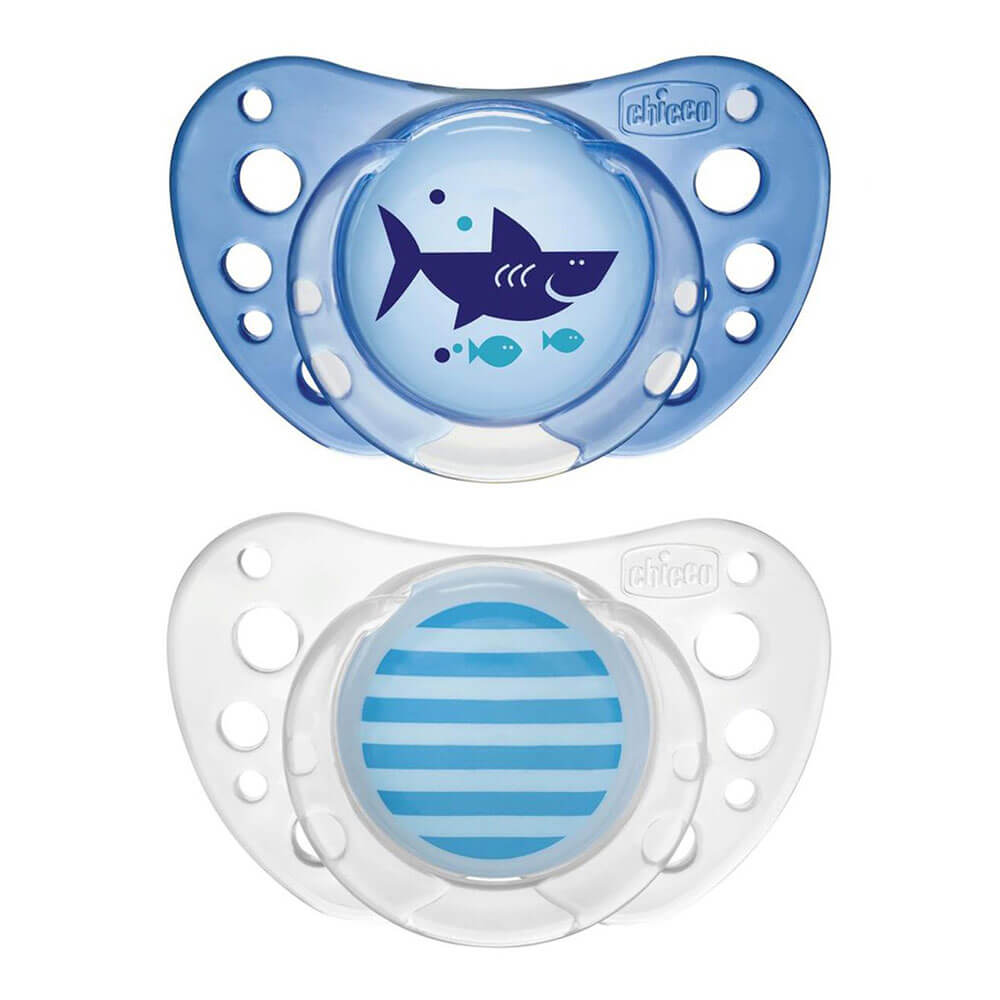 Chicco Latex Physio Air Rubber Pacifier 2pc (dreng)