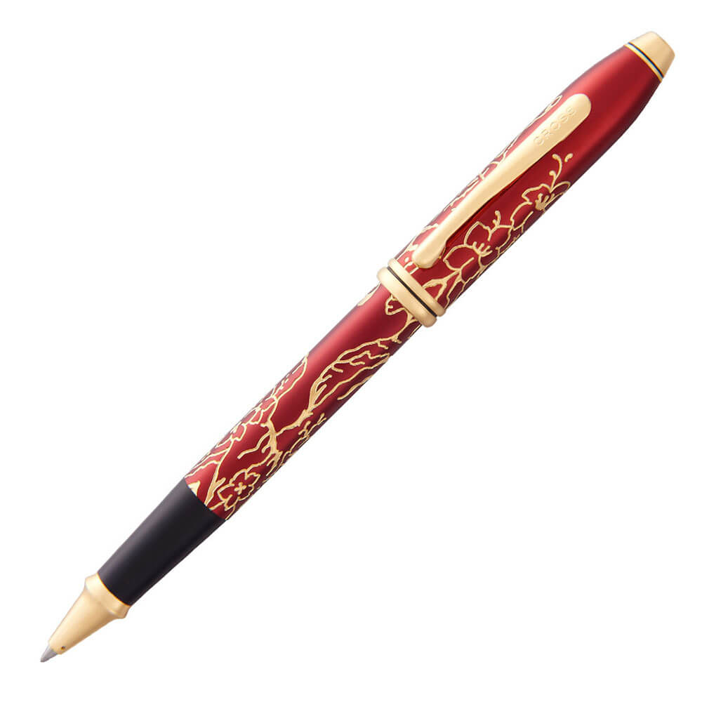 Townsend Plum Lacca 23Ct Zodiac Rollerball Pen