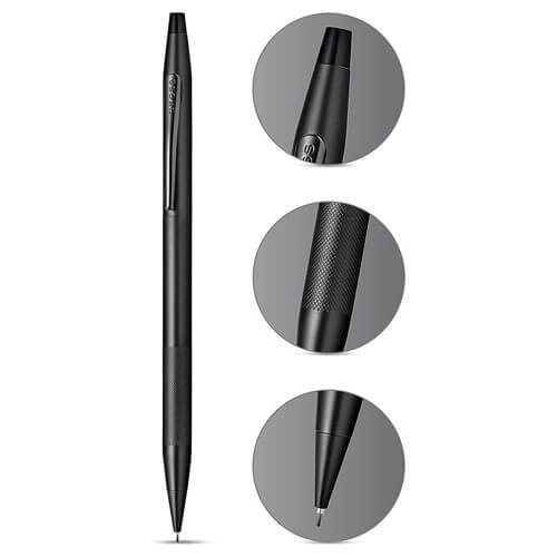 Cross Classic Century Pencil (Black & MicroKnurl)