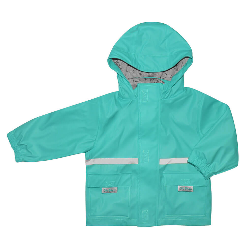  Silly Billyz wasserdichte Jacke (Aqua)