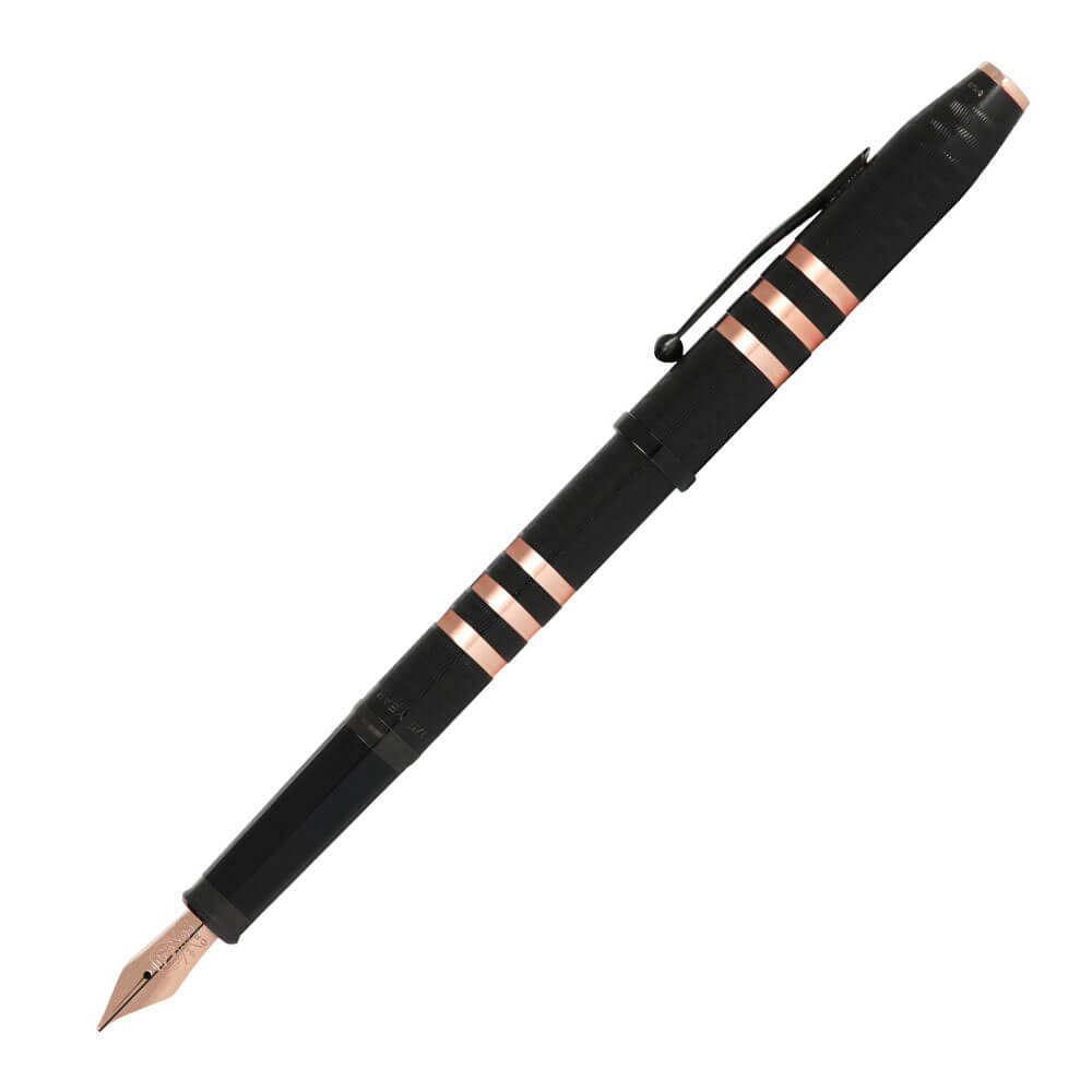 175. århundre II Black PVD Fountain Pen (Rose Gold)