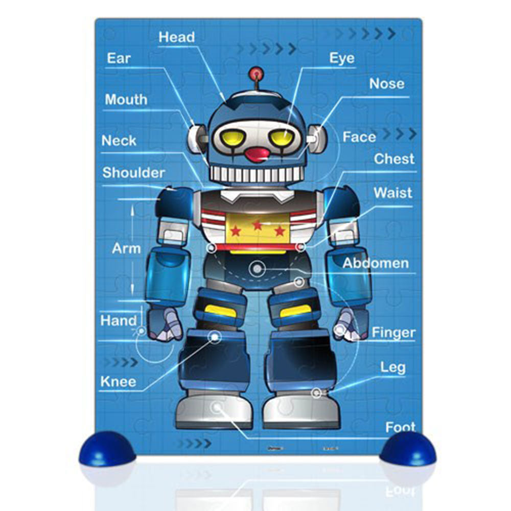 Pintoo Plastic Robots Body Puzzle 48pcs