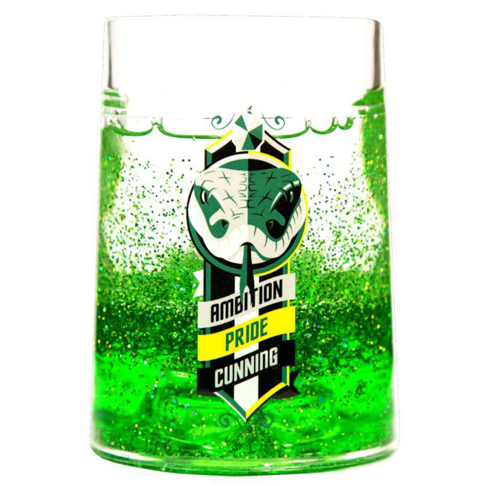 Harry Potter Slytherin House Glitter Liquid Tumbler