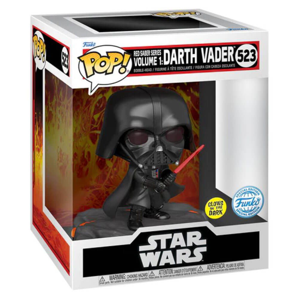 Red Saber Series Darth Vader Glow US Exclusive Deluxe Pop!