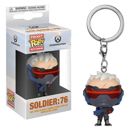 Overwatch Soldier 76 Pocket Pop! Keychain