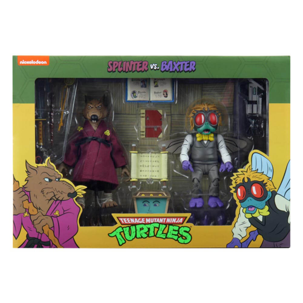 TMNT Splinter & Baxter Stockman 7" Action Figure 2-pack