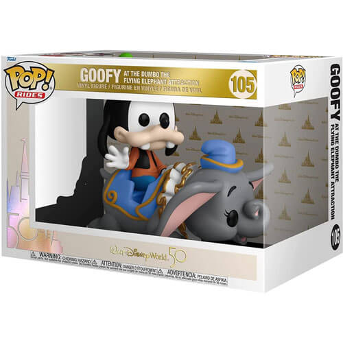 Goofy at Dumbo Ride 50th Anniversary Pop! Ride