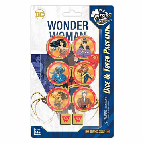 DC Comics Heroclix Wonder Woman 80th Dice and Token Pack