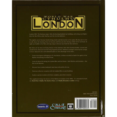 World War Cthulhu London Roleplaying Game