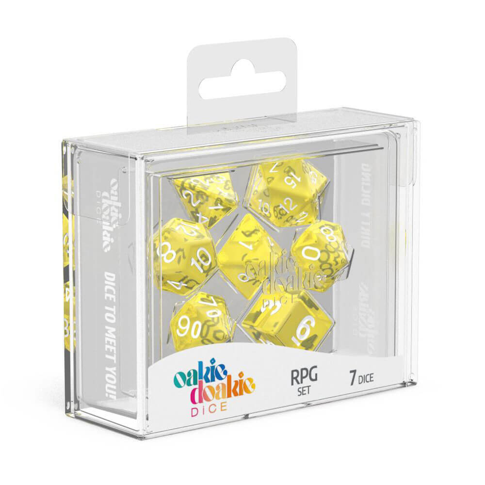 OAKIE DOAKIE RPG SET DICE translúcido 7pcs