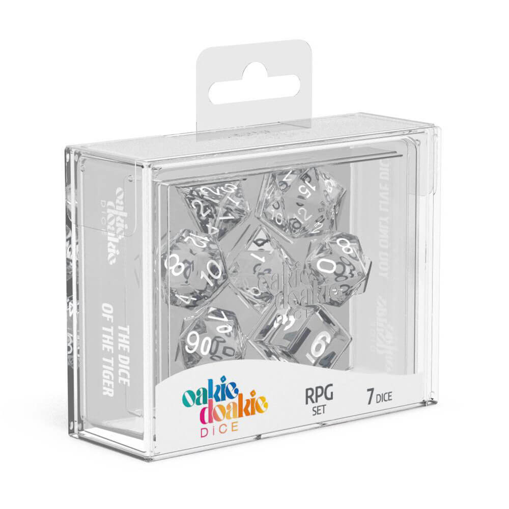 OAKIE DOAKIE RPG SET DICE translúcido 7pcs